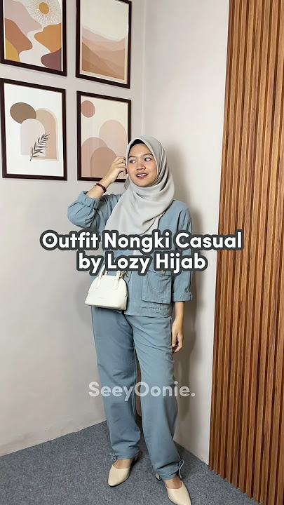 Satset bangett buat nongki🥰 pakai oneset dari @LozyHijab udh paling benul🫶🏻😎! L!nk bio no.35🥰