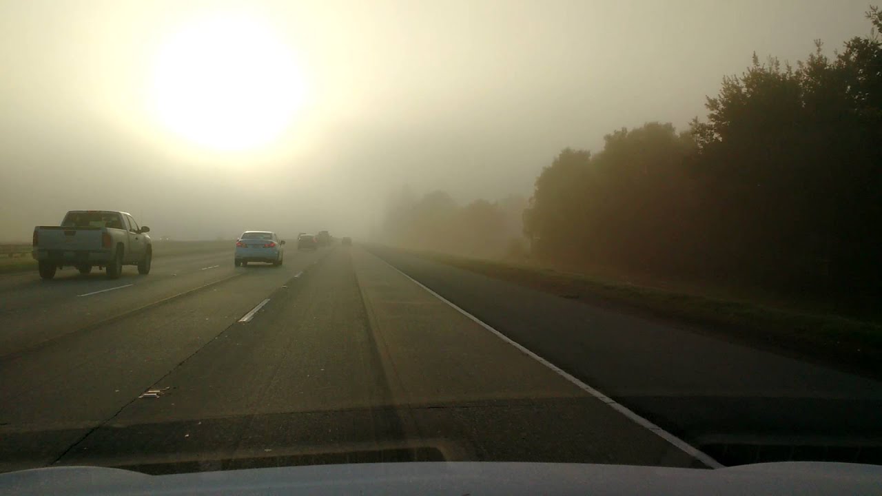 sounds of silence: Tesla Model S in morning fog