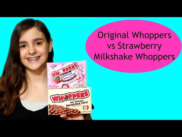 Original Whoppers vs Strawberry Milkshake Whoppers (WOW!!!) 