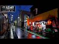 [ASMR] Tokyo Night Rain Walk in Cozy Downtown Alleys in June | Japan 4K HDR