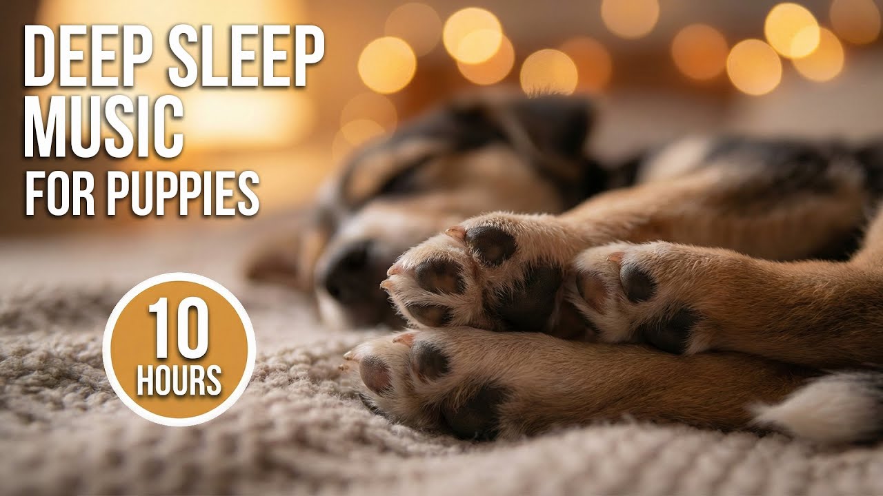 Relaxing Music for Puppies 🐶 Stop Crying, Whining & Deep Sleep (10 Hours)