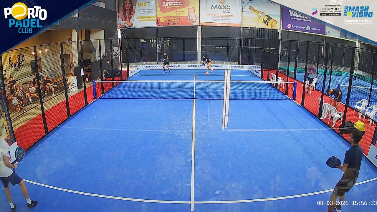 Quadra 1 (08/03/2026 - Parte 1) -  Porto Padel Ao Vivo