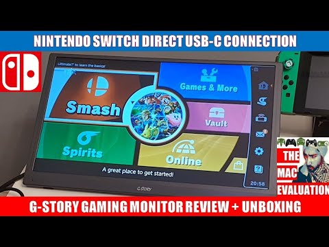 PORTABLE G-STORY GAMING MONITOR REVIEW, Direct USB-C Nintendo Switch  Connect