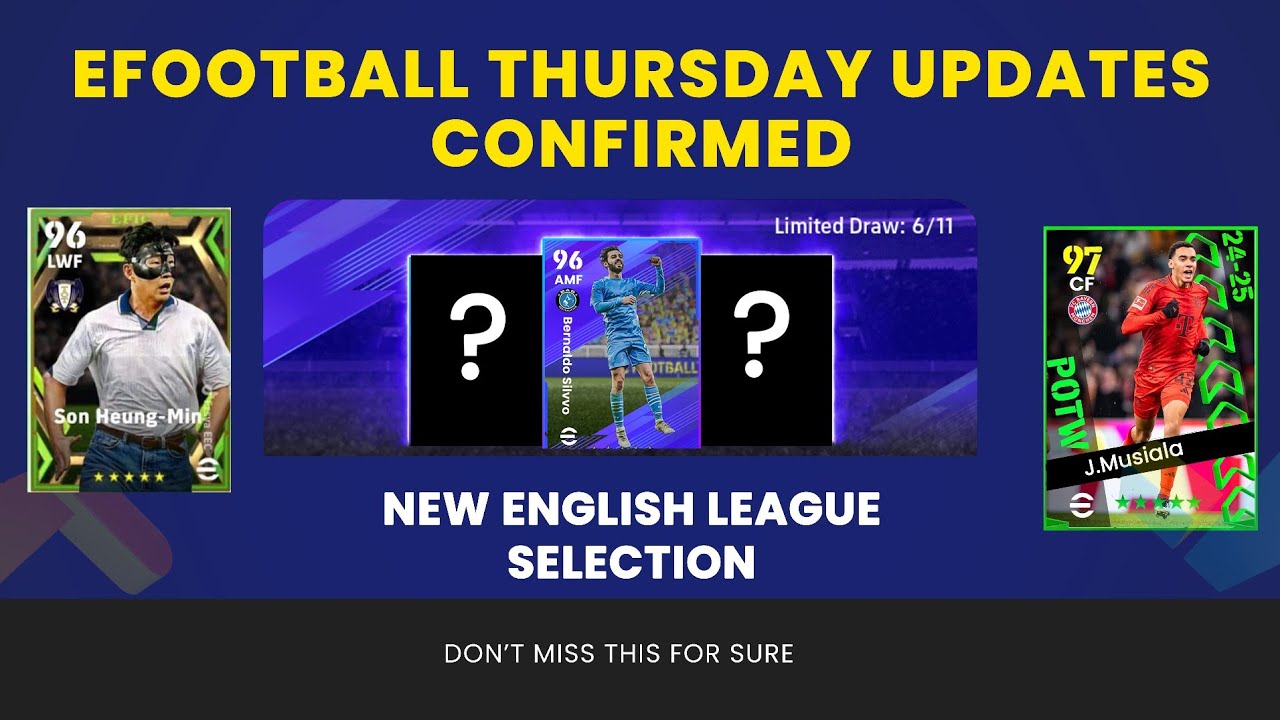 🚨 Efootball Thursday Updates 🔥  New English League Players 💥 All  POTW confirmed