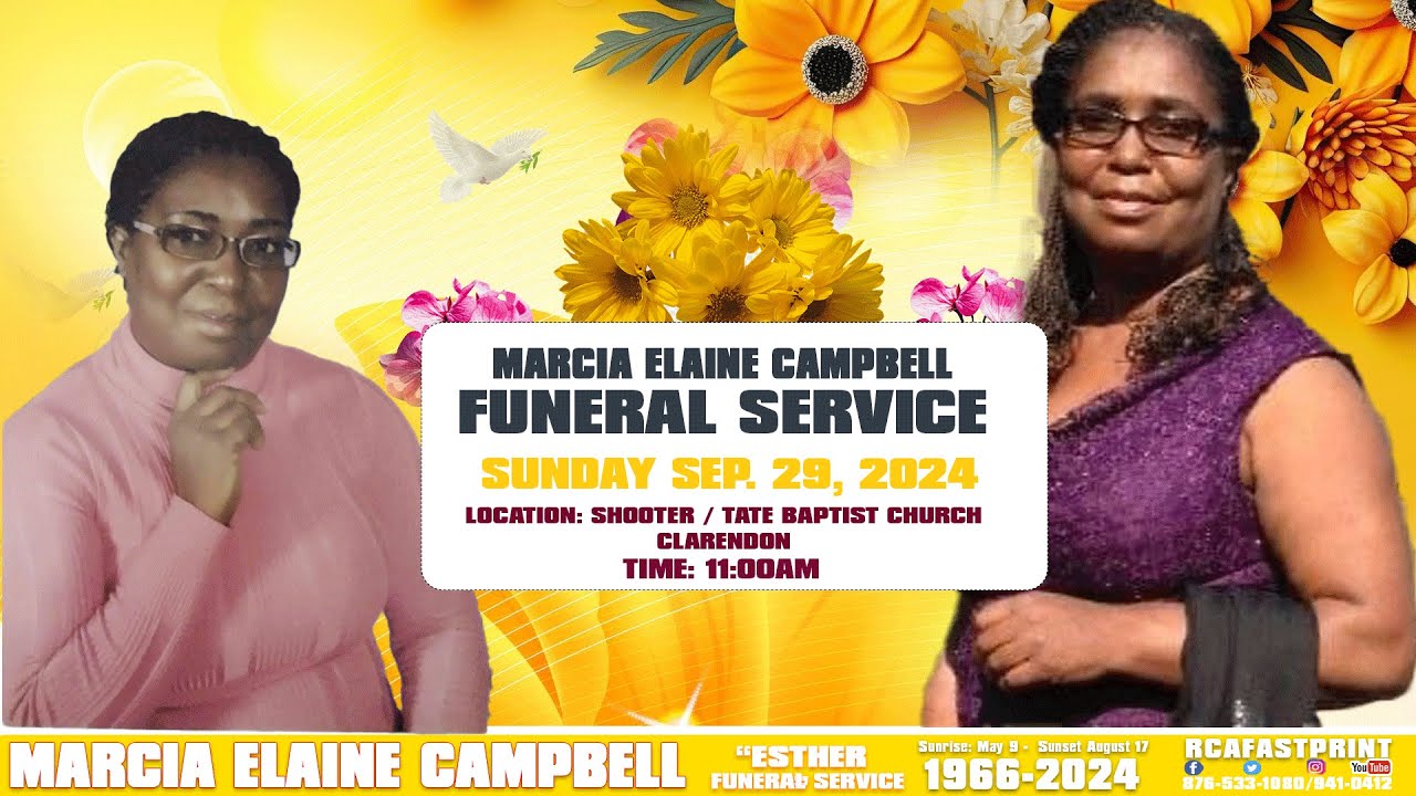 Marcia Elaine Campbell {Funeral Service} - YouTube