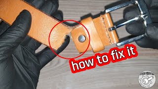 How to Fix a Broken Leather Belt  | DIY Leather Belt Repair