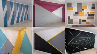 100 Geometric Wall Painting Designs Ideas 2024 | Geometric Accent Wall Paint | Wall Painting Design