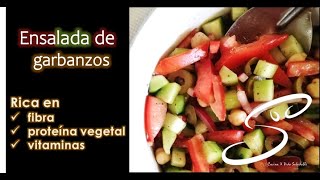 Ensalada de Garbanzos #vegan | Cocina & Vida Saludable