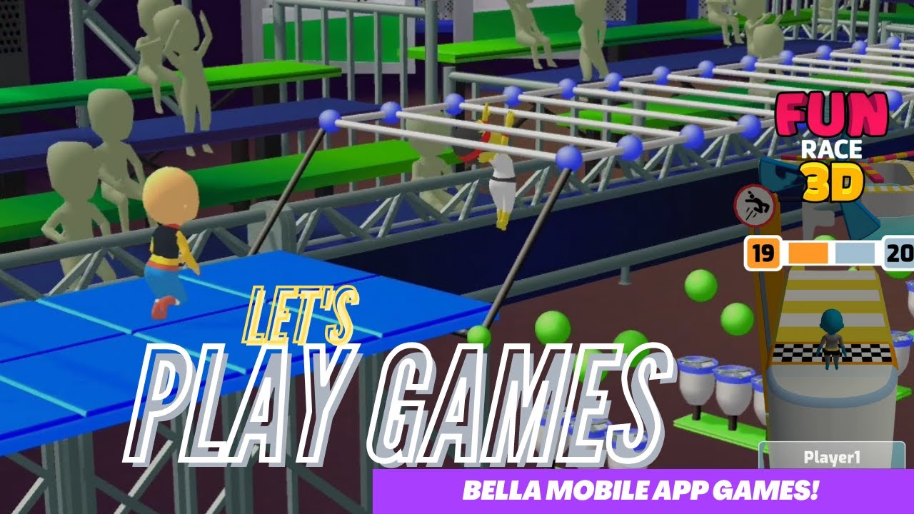 Lets Play...Bella plays FLIP JUMP-STACK and  FUN RACE 3D on Mobile Apps