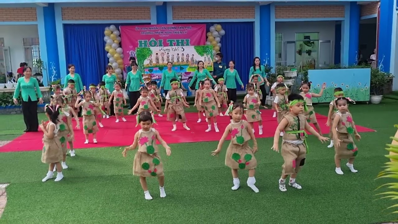Hội Thi Bé Với Điệu Nhảy Dân Vũ - Lá chồi - Trường Mầm Non Thiên Lý - Tân Phú HCM