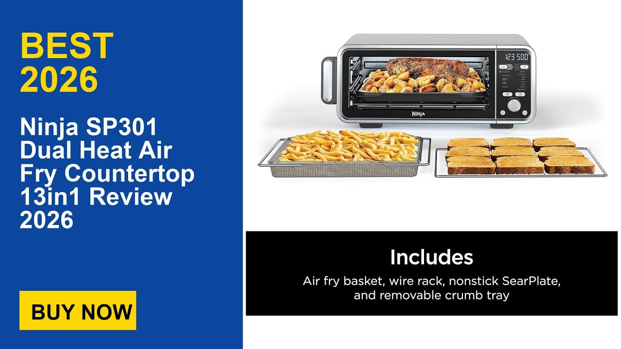 電子レンジ・オーブン Ninja SP301 Dual Heat Air Fry Oven Ninja SP301 Digital Air Fryer Oven, Dual Heat XL Family-Sized 13
