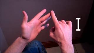 How to sign the alphabet in British Sign Language (BSL) - Right handed - Signer point of view screenshot 4