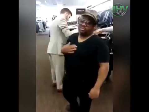 Suit Salesman Pranks Best Man Who's Getting Fit For A Wedding