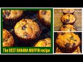 (THE BEST) BANANA MUFFIN recipe with Chocolate chips