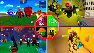 Nextbots in Playground Mod New Update,Nextbots Shooter 2,Hide in The Backroom,Melonbox | Gameplay