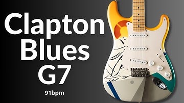 Eric Clapton Style Blues Backing Track in G Major (G7)