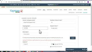 How to check Pending Document and Send Courier document screenshot 5