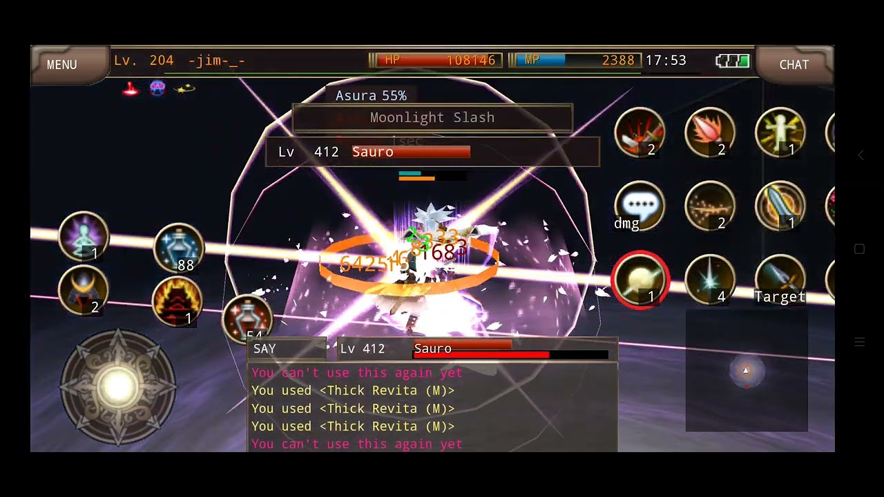 iruna online samurai new skill ouka ranma kills s412