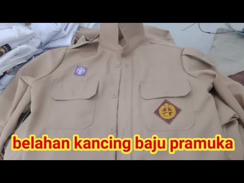 cara paling cepat jahit belahan kancing baju pramuka