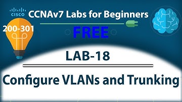 Configure VLANs and Trunking - Lab18 | Free CCNA 200-301 Lab Course