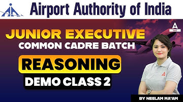 AAI Recruitment 2023 | AAI Reasoning Demo Class-2 | Reasoning by Neelam Gahlot