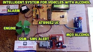 Intelligent System for Vehicles with Alcohol Detection and SMS Alert