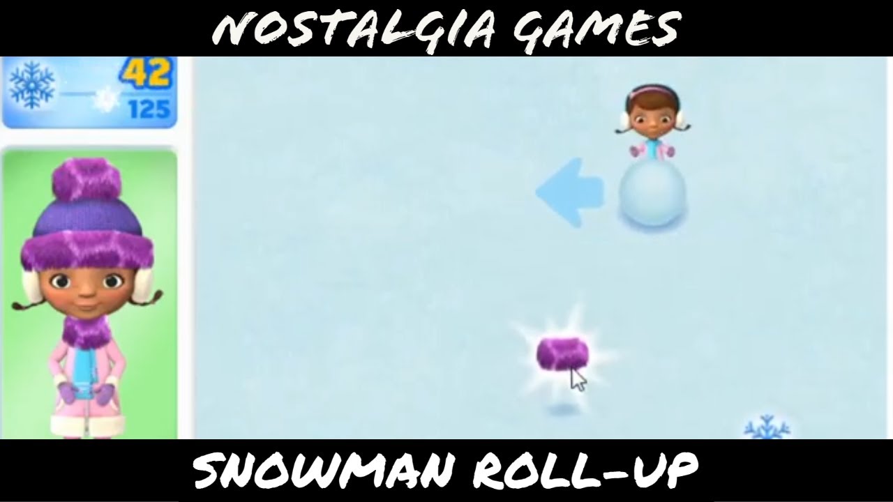 Nostalgia Games | Doc McStuffins: Snowman Roll-Up - YouTube