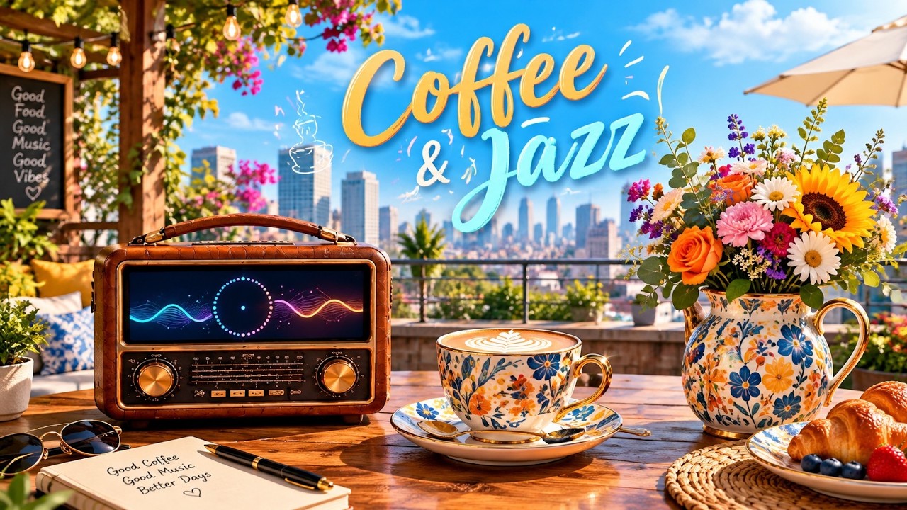 Coffee & Jazz ☕ Bright Cafe Music for a Happy Morning - YouTube