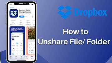 How to Unshare Files / Folder on Dropbox | 2021