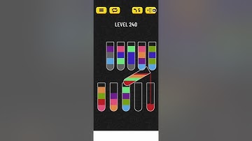 2022! Water Sort Level 240 Walkthrough Solution Android/iOS