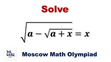 Moscow Middle School Math Olympiad Question | How to solve the nested root equation? |