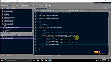 BÀI TẬP LẬP TRÌNH JAVA 1.4 - CHƯƠNG TRÌNH TRAO ĐỔI GIÁ TRỊ HAI SỐ NGUYÊN CÓ SỬ DỤNG BIẾN THỨ BA