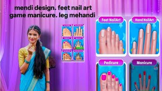 **Indian Wedding Nail Art Salon 💅✨ Hand & Feet Mehndi Makeover Game | Pedicure & Manicure Gameplay  screenshot 1