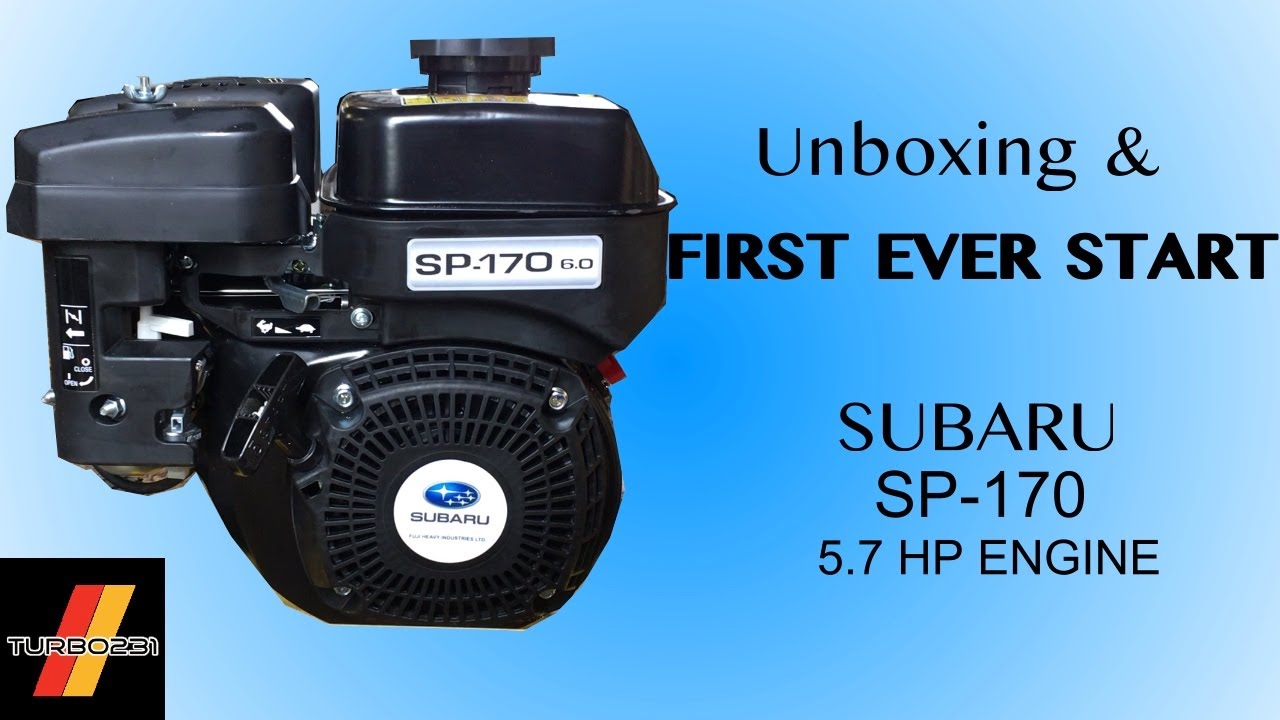 Unboxing And First Start Ever Of A Subaru Sp 170 5 7hp Engine Youtube