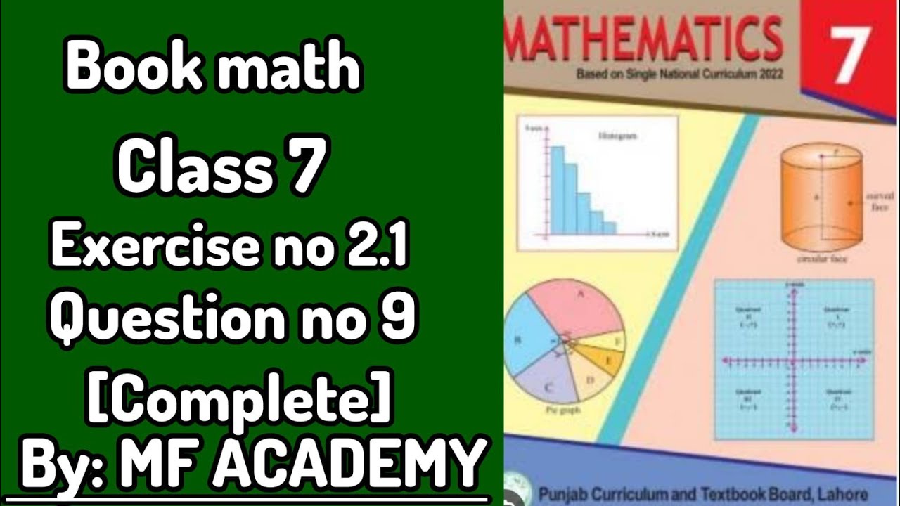 Mf 19 Math math, Exercise 2.1, question no 9, complete @ mf academy - YouTube