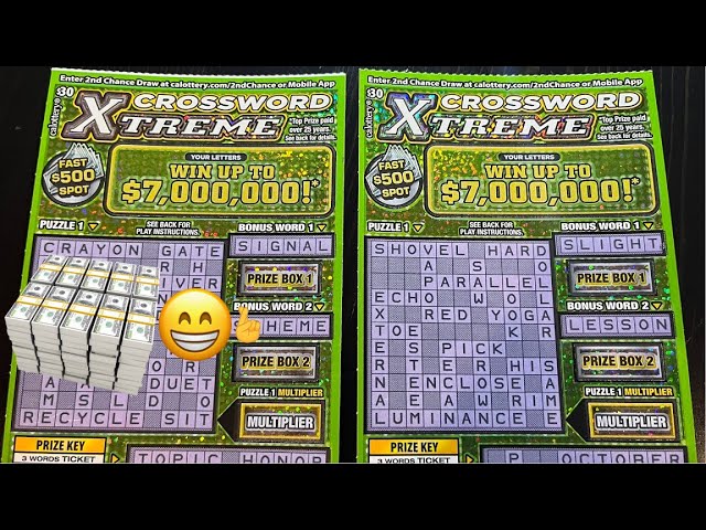 $7 Million Prize💰EXTREME CROSSWORD SCRATCH OFF TICKETS - YouTube