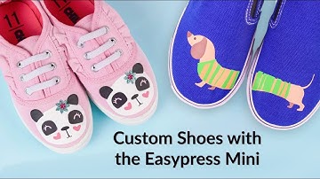 How to Make Custom Shoes with the Cricut Easypress Mini and Heat Transfer Vinyl