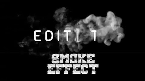How to make a SMOKE EFFECT !simple professional INTRO for video using  KINEMASTER || EASY TUTORIAL