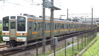 JR東日本　211系 A59編成　上越線 井野駅～新前橋駅間