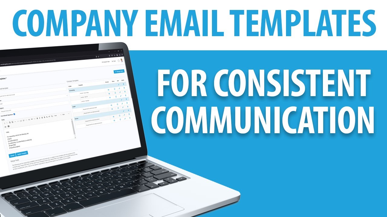 How to set up company wide email templates YouTube