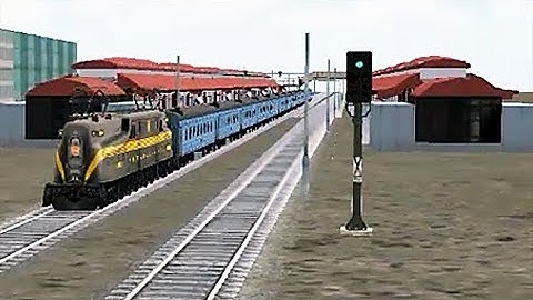 Train Sim - Airport Using Pennsylvania Railroad GG1 - Simulasi Kereta Api