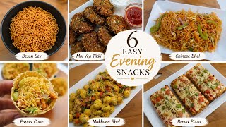 Tea Time Snacks Recipes | 6 Easy & Tasty Snacks at Home ✨
