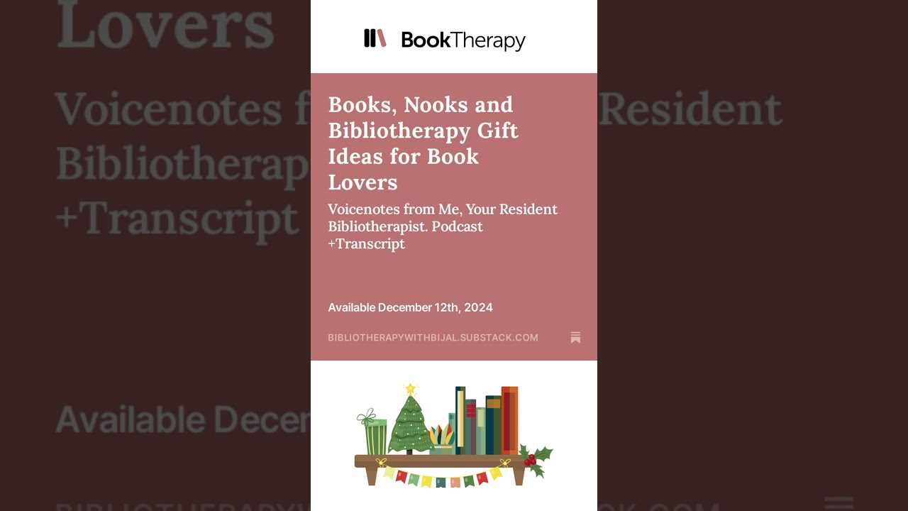 Books, Nooks & Bibliotherapy Ideas for Book Lovers 