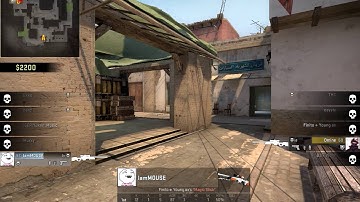 Mouse CSGO Mirage, 1v3 AWP Clutch w No scope Flicks