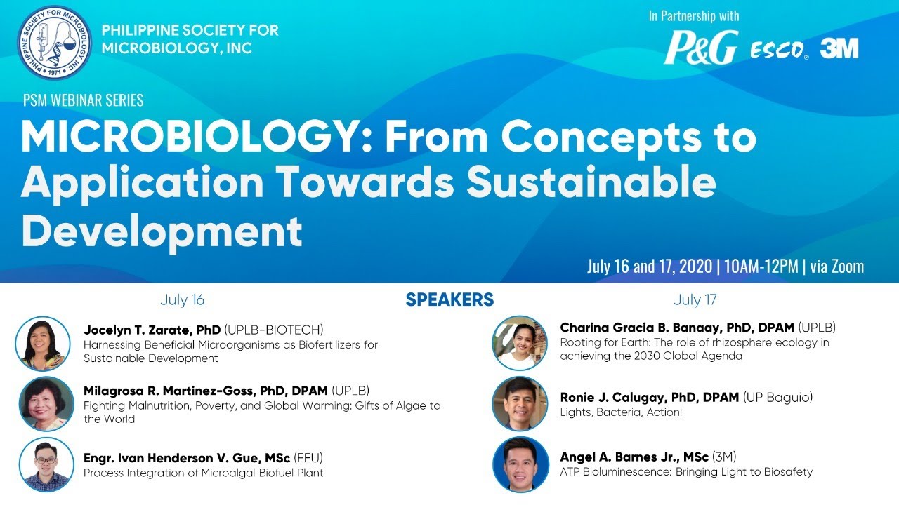 PSM C2 Web-Symposium: MICROBIOLOGY: From Concepts to Application Towards Sustainable Development