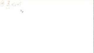 4.2a: Summation notation (Sample problems)