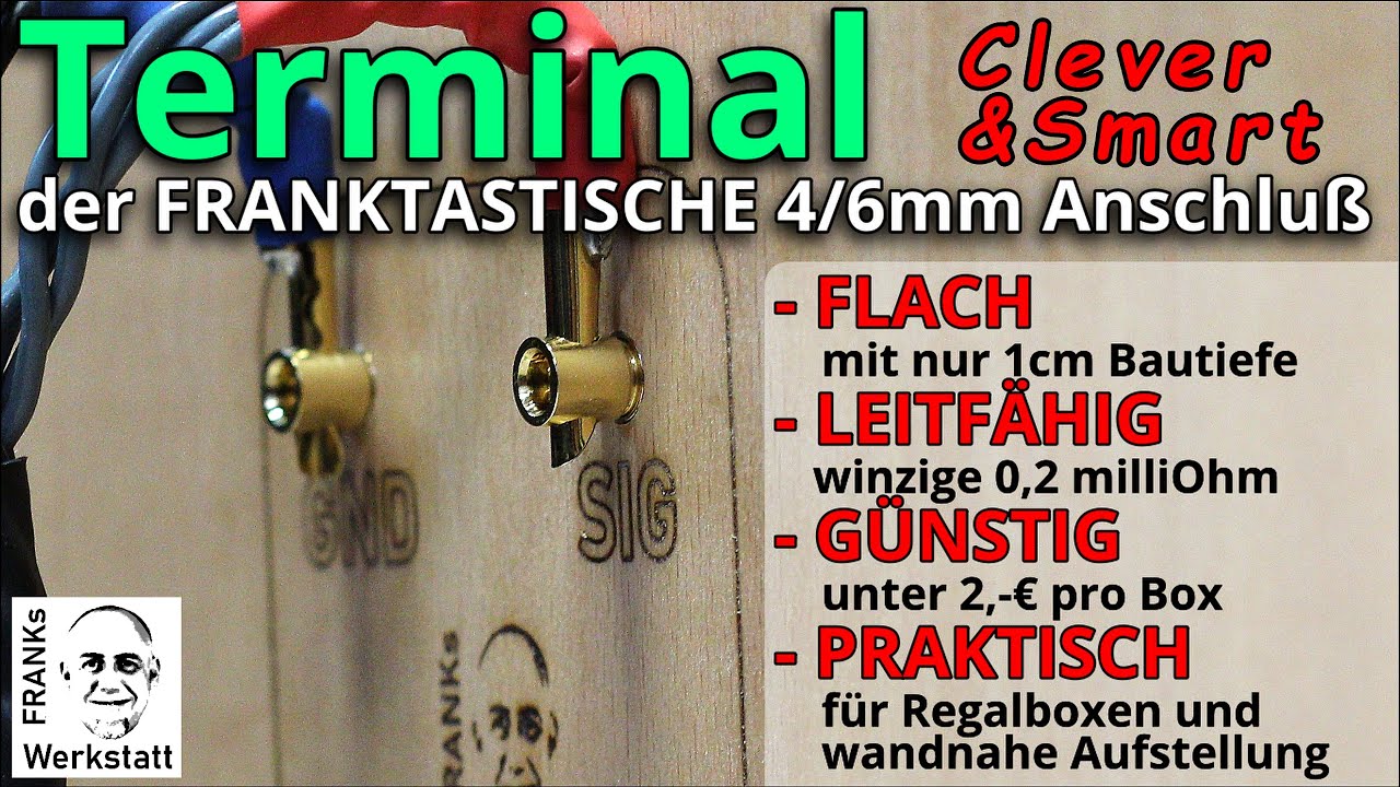 DAS IST SO GRANDIOS | Das clevere Anschluss-System für Lautsprecher | Mit 4mm Adapter| 