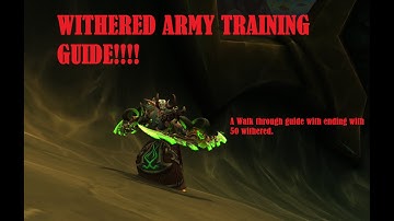 EPIC!!! Withered Army Walk through Guide with 50 withered