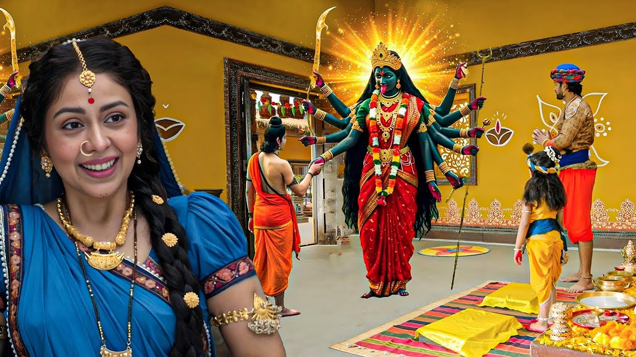 काली माता को देखकर क्यों रोने लगे कान्हा | Yashomati Maiyya Ke Nandlala | Krishan Leela