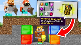 minecraft manhunt but I have the INFINITY GAUNTLET